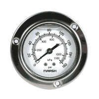 Marsh Bellofram Severe Service Gauge, 63 mm